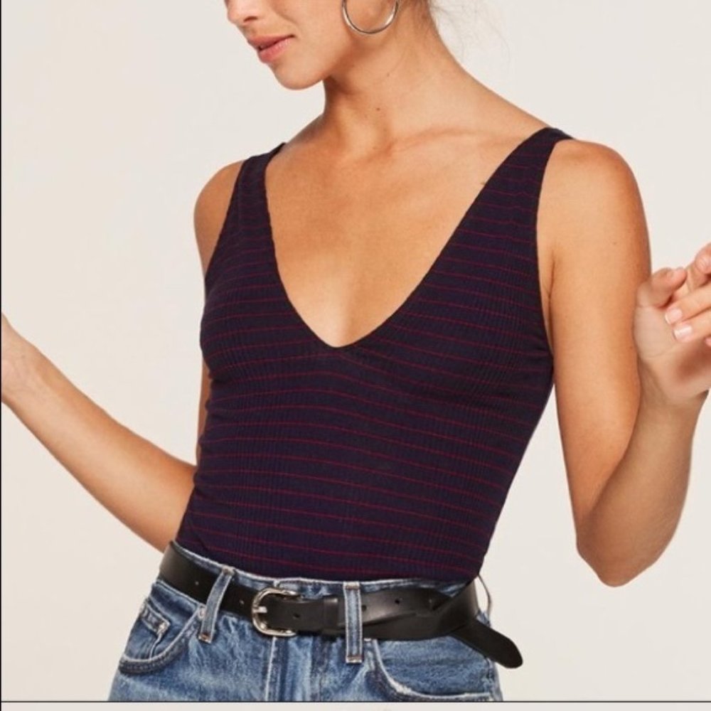 Reformation Blue Maui Tank